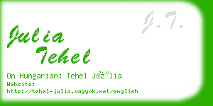 julia tehel business card